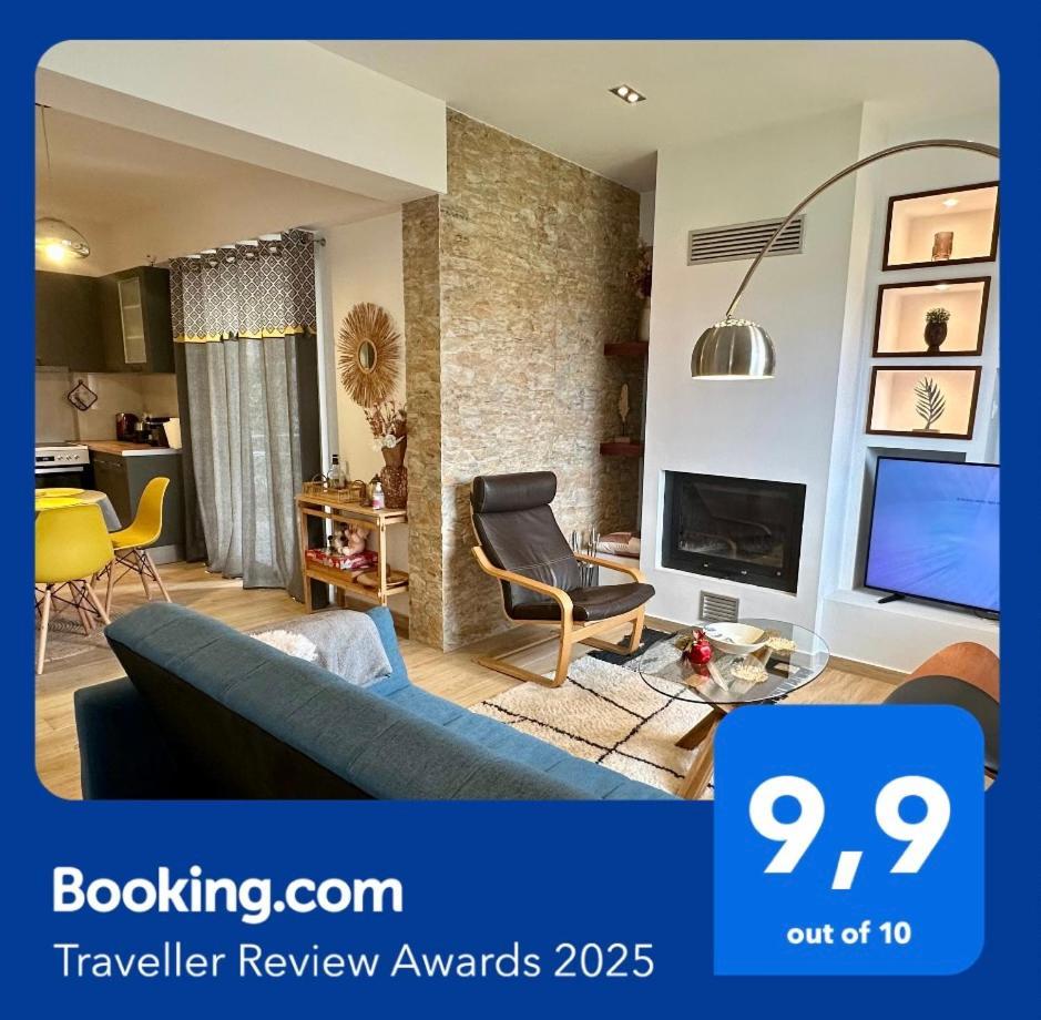 Chic Apartment In Nature, 5-Min Walk To The Beach Kalamáta Buitenkant foto